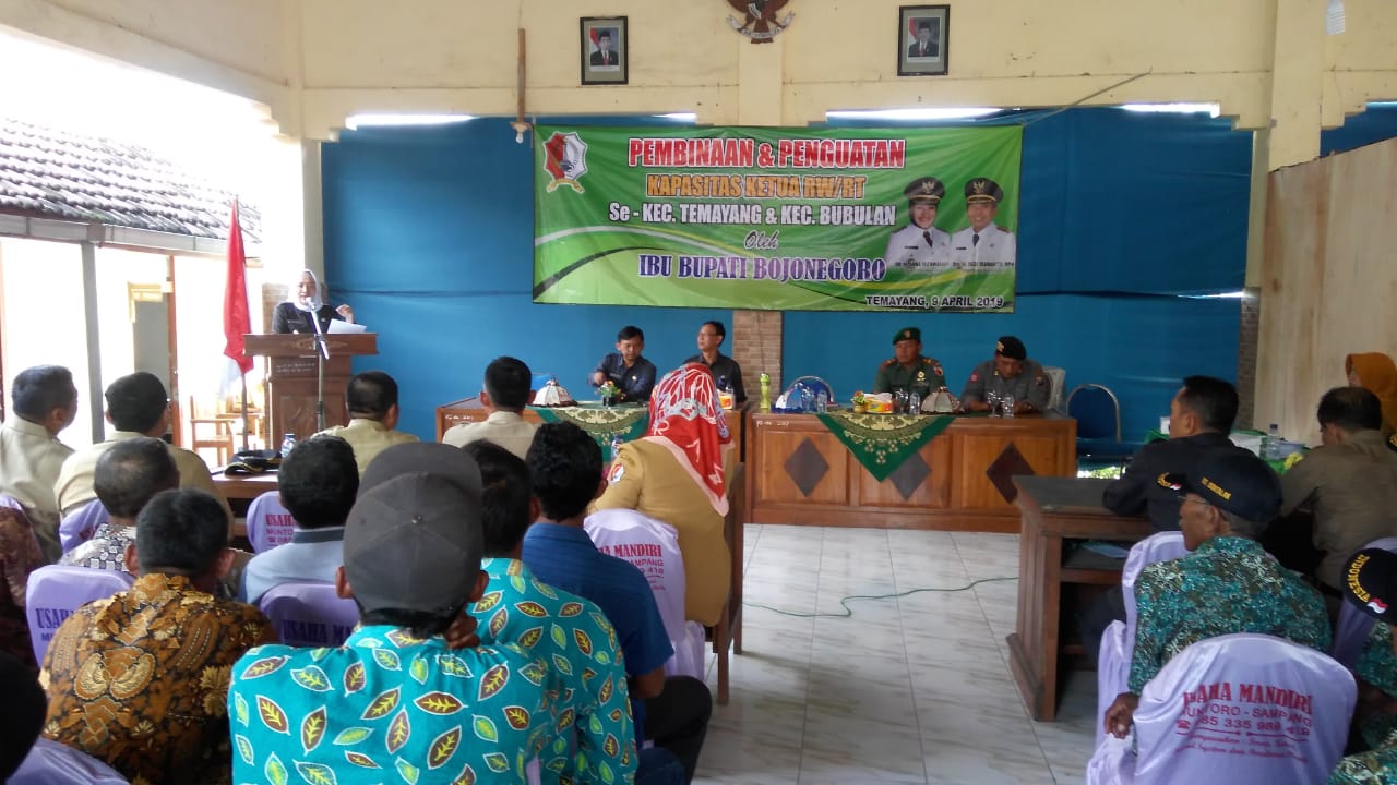 Hari Ini Bupati Anna Beri Pembinaan dan Penguatan Kapasitas RT/RW Di Empat Kecamatan